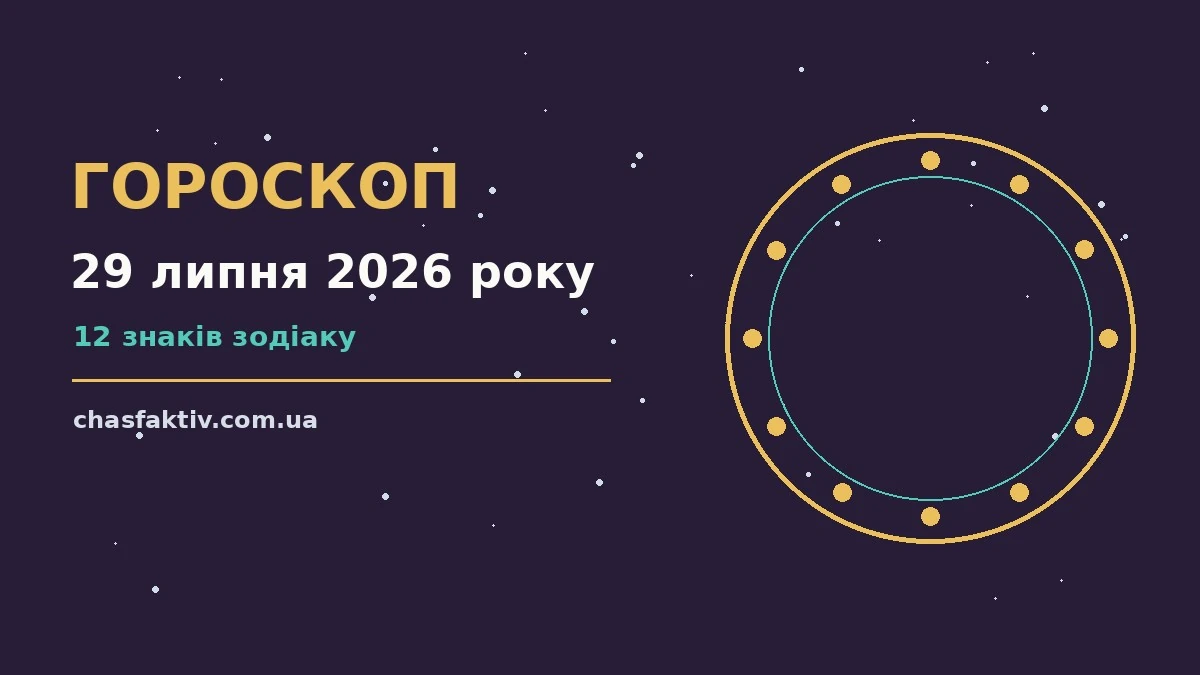 Гороскоп на 29 липня 2026 року — кар'єра, фінанси, переговори