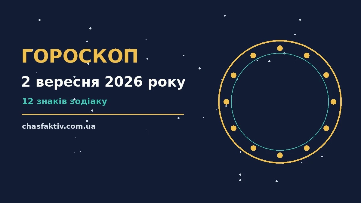 Зоряне небо над містом у вечірніх вогнях, символ щоденного гороскопу на 2 вересня 2026 року