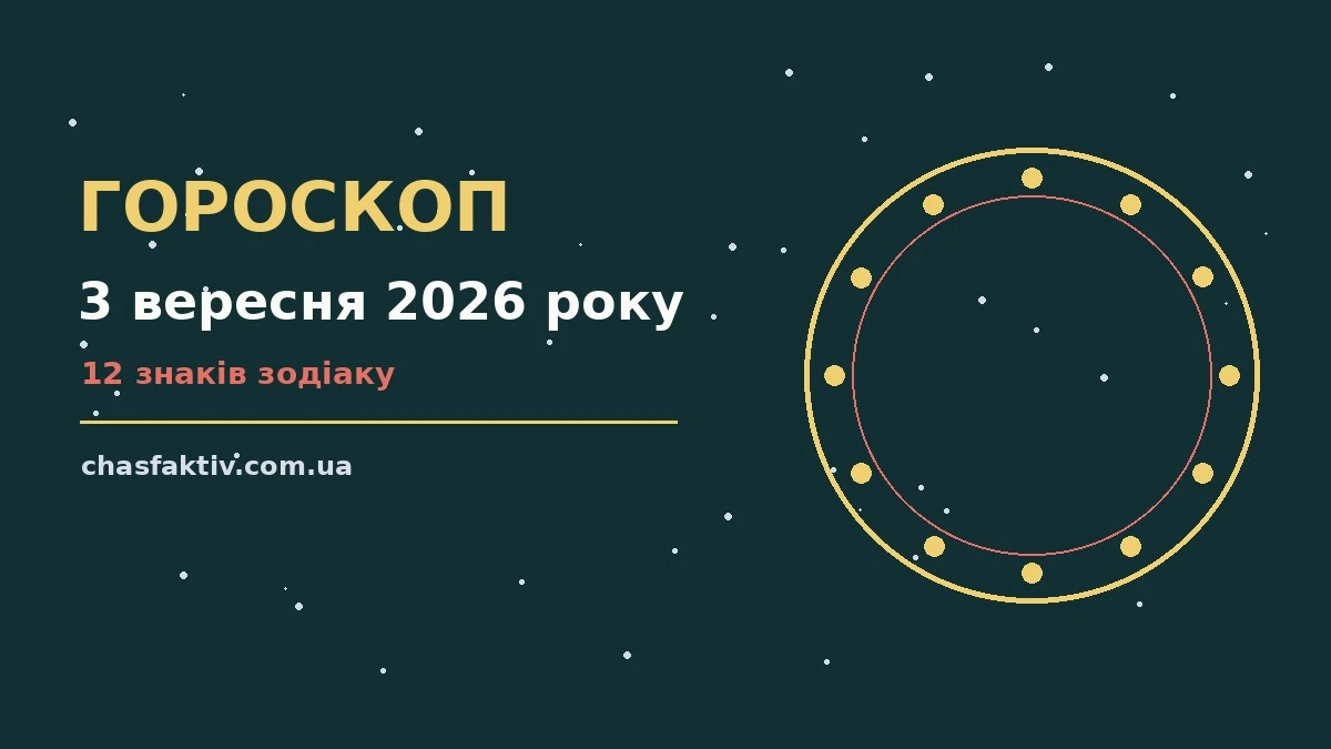 Зодіакальний календар на 3 вересня 2026 року з практичними порадами для дванадцяти знаків