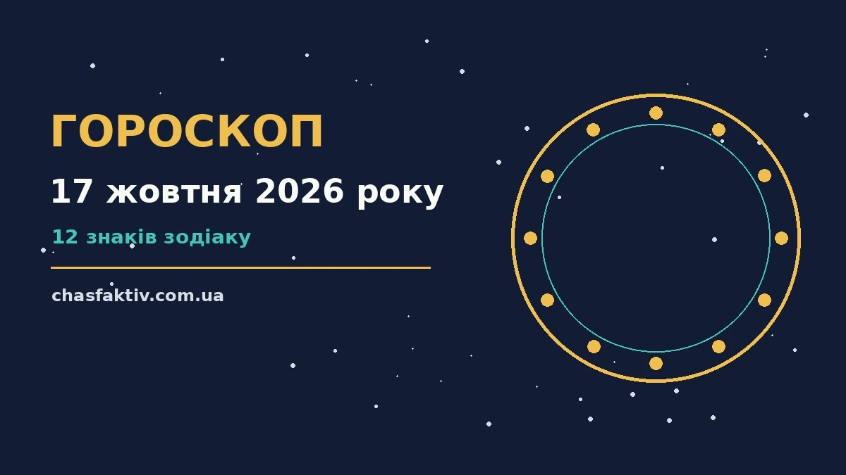 Гороскоп на 17 жовтня 2026 року, планувальник і записи для кожного знака Зодіаку