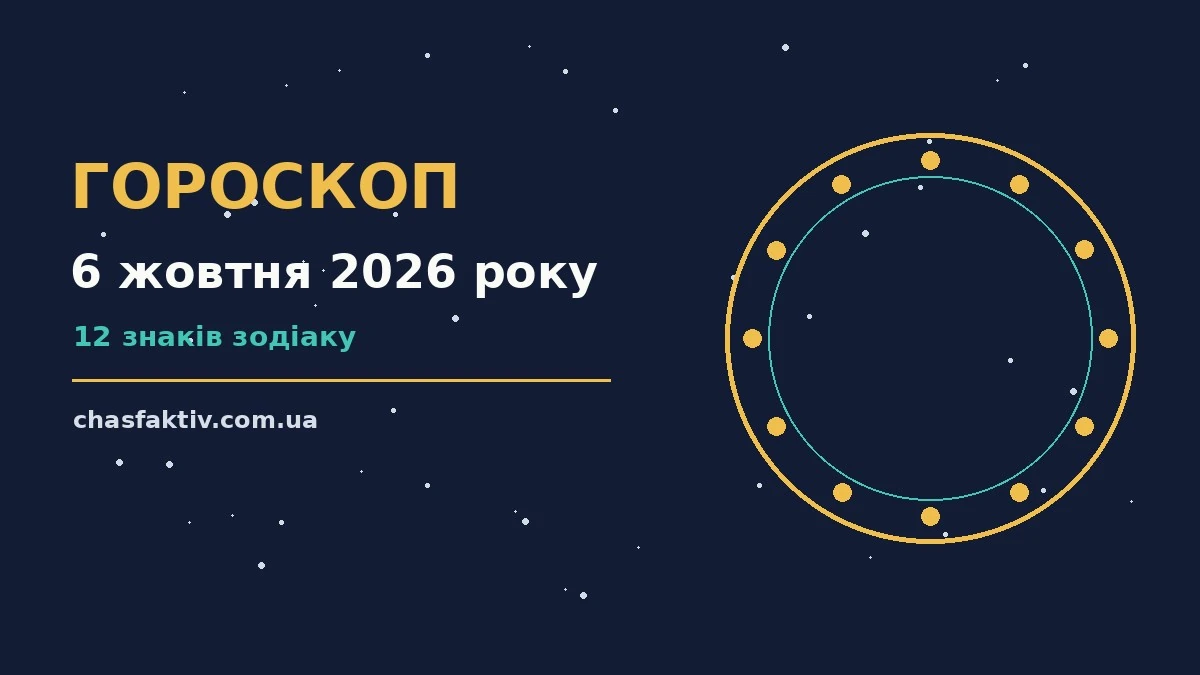 Гороскоп на 6 жовтня 2026 року: орієнтири для покупок, домовленостей і розмов