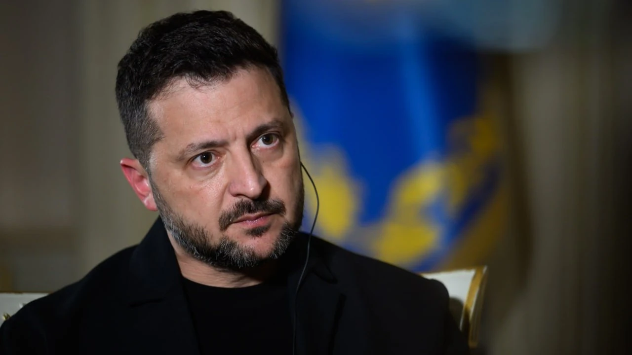 Володимир Зеленський під час звернення (Офіс Президента)